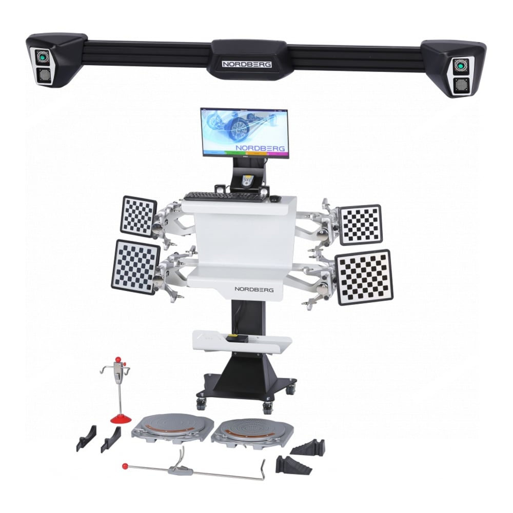Изображение товара Стенд сход-развал NORDBERG 3D настенный, без колонны, серый C802-C (7015)