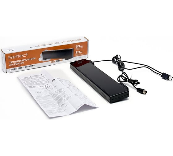 Изображение товара Комнатная антенна reflect CINEMA RA-310-USB 27532