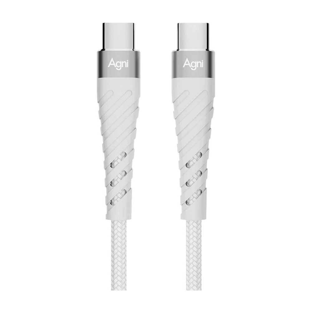 Изображение товара Кабель AGNI USB-C/USB-C, 100W, 1м, белый UC412-24-100W-CC-white