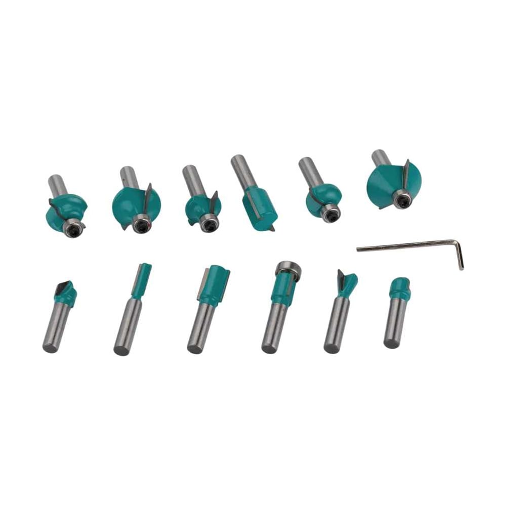 Изображение товара Набор фрез по дереву Powertex 12 шт S32125 для точных резьбовых работ