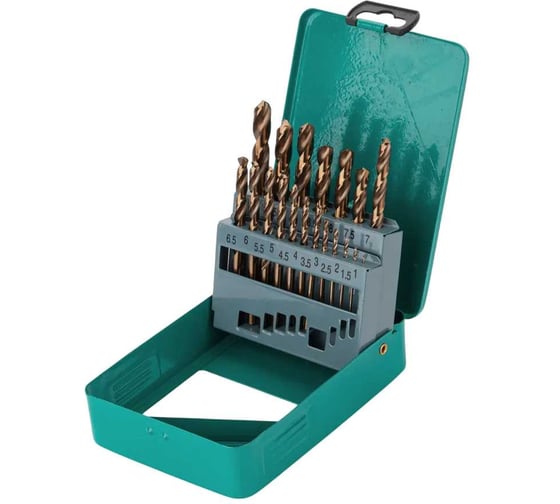 Изображение товара Набор сверл Powertex HSS 19 шт 145225