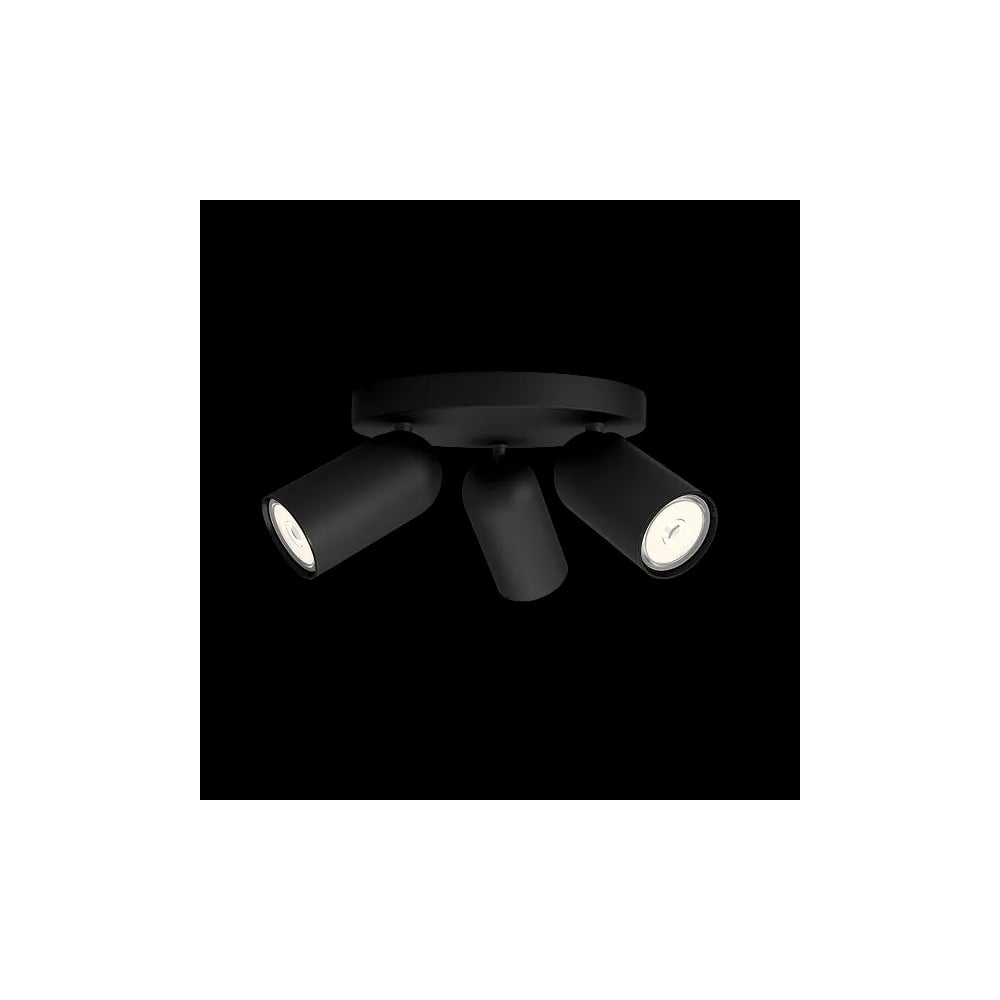 Изображение товара Потолочный светильник Philips PONGEE plate/spiral black 3xNW 230V 915005531301
