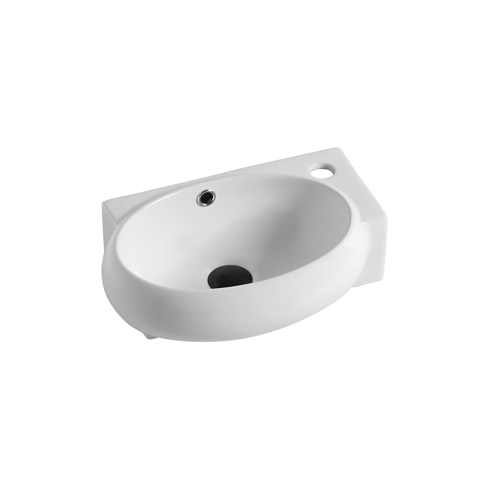 Изображение товара Умывальник Alcora Cava 42 левый санфарфор современный стиль