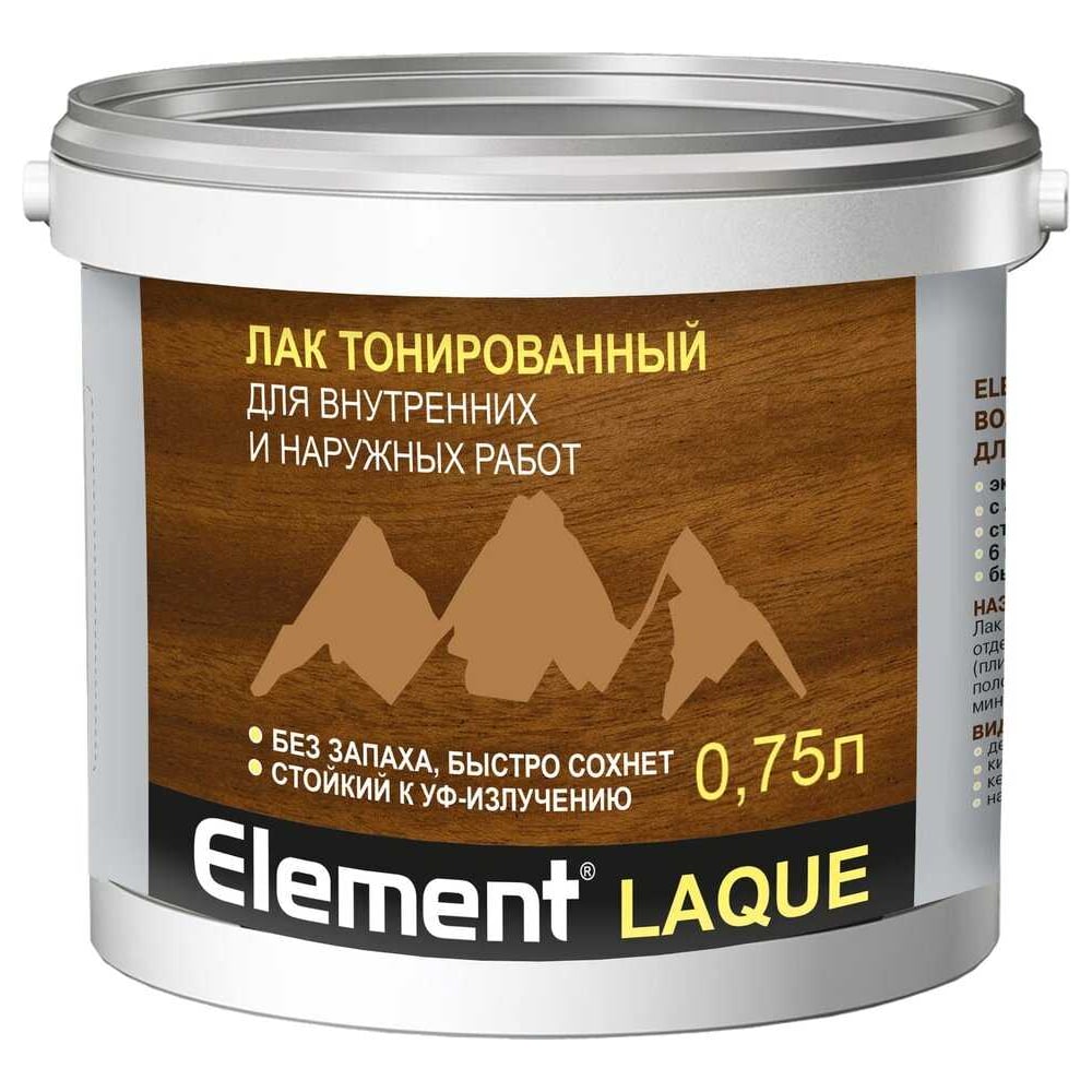 Изображение товара Акриловый бесцветный лак ALPA Element LAQUE 0,75 л для дерева глянцевый
