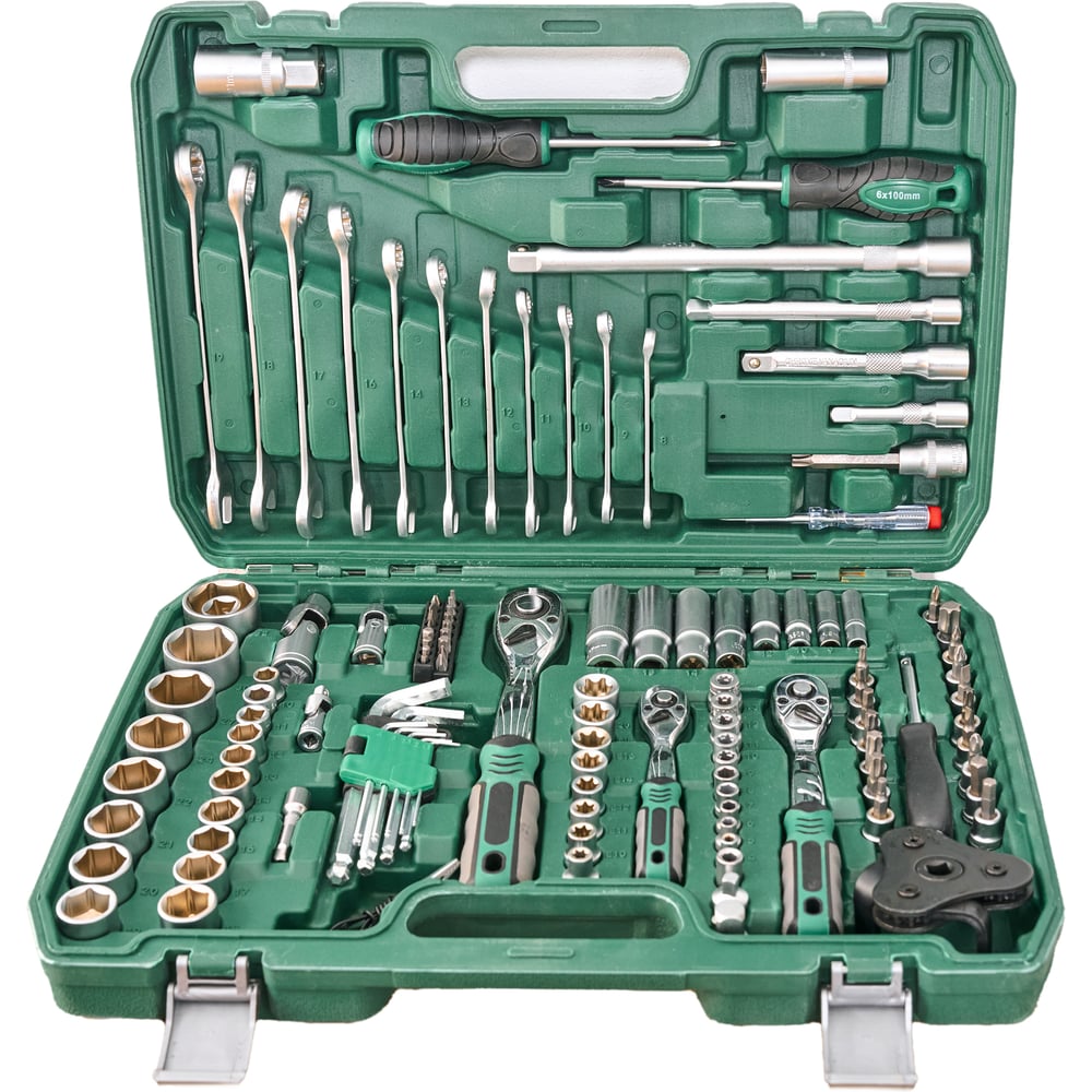 Изображение товара Набор инструментов для авто и ремонта дома HAUSKRAFTER 121 предмет