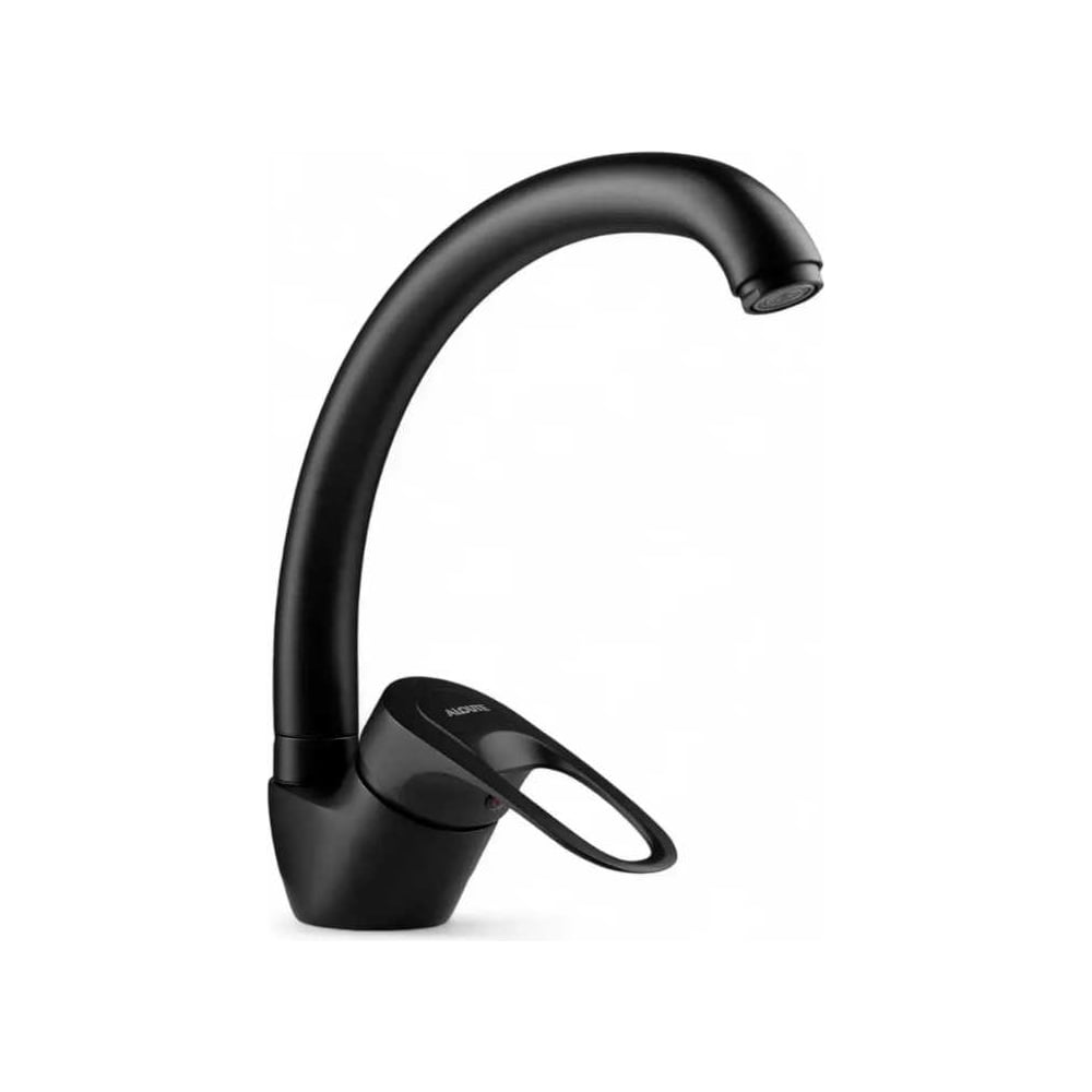 Изображение товара Смеситель для кухни ALOUTE с поворотным изливом черный однорычажный G3/8