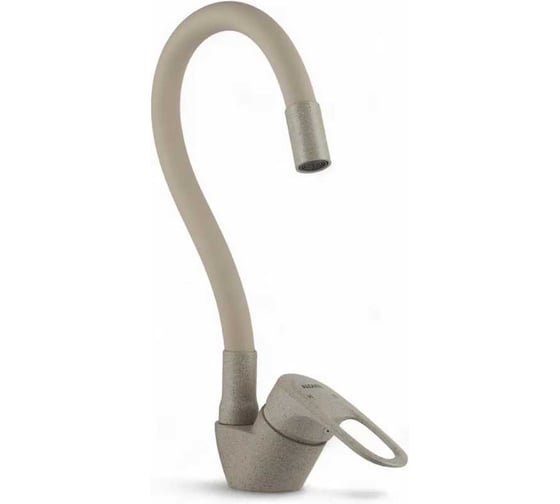 Изображение товара Смеситель для кухни ALOUTE бежевый, с гибким силиконовым изливом A3193-302-6