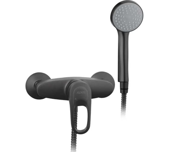 Изображение товара Смеситель для ванны ALOUTE настенный, с длинным изливом, цвет графит A3153Y