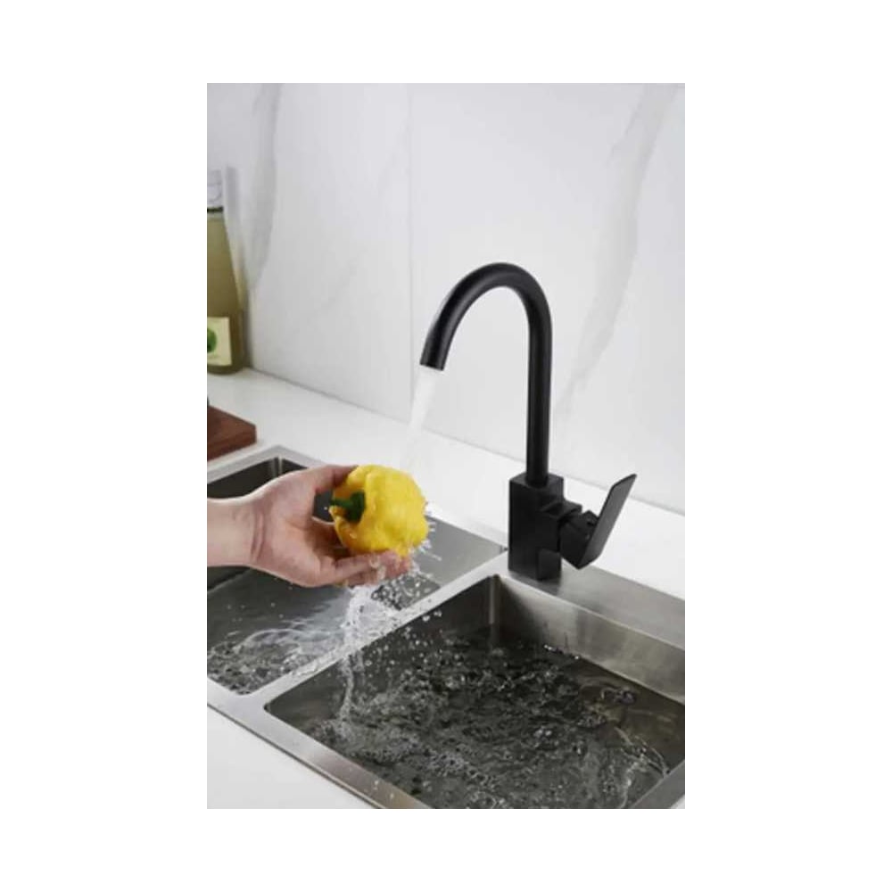 Изображение товара Однорычажный кухонный смеситель ALOUTE с боковой ручкой и гибкой подводкой