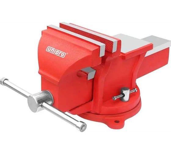 Изображение товара Тиски слесарные поворотные с наковальней Unipro 150мм, чугун 65150UNI