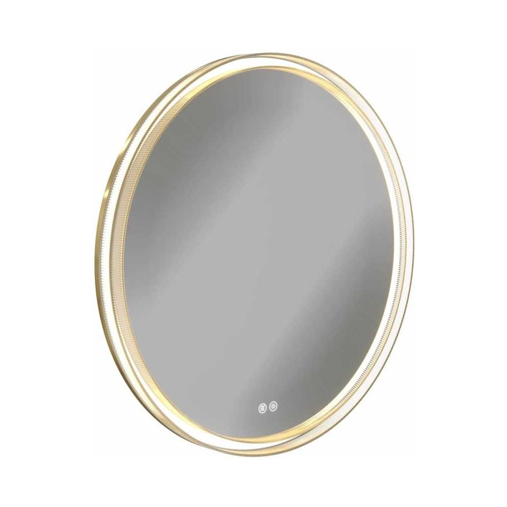 Изображение товара Настенное круглое зеркало с подсветкой Teymi Lina Romantic Gold D80 LED сенсор антипар