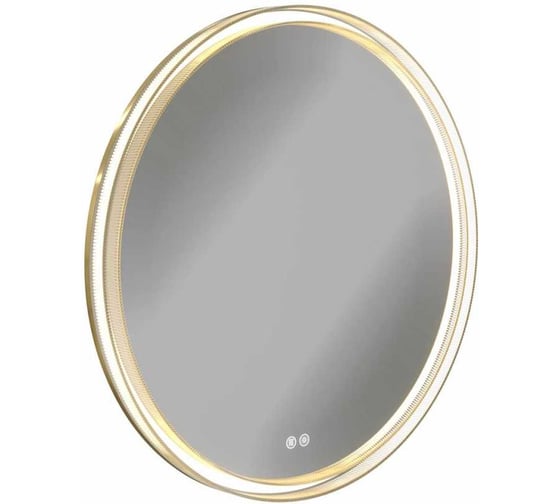Изображение товара Зеркало настенное Teymi с подсветкой в ванную круглое Lina Romantic Gold D80 LED сенсор антипар T20133 ЦБ-00270899