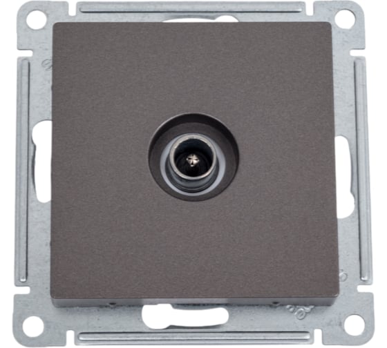 Изображение товара Розетка TV Systeme Electric AtlasDesign Мокко проходная 4DB, механизм SE ATN000692