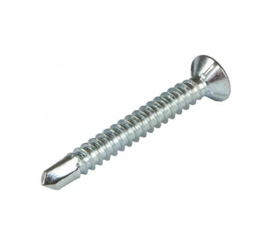 Изображение товара Саморез оконный STARFIX 3.9х25 мм белый цинк, со сверлом (1000 шт в карт. уп.) SMC2-80888-1000