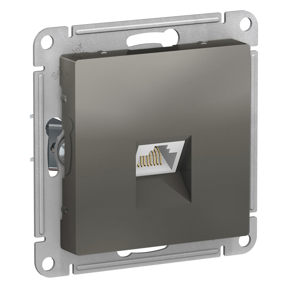 Изображение товара Компьютерная розетка Systeme Electric AtlasDesign RJ45 механизмы IP20 серый