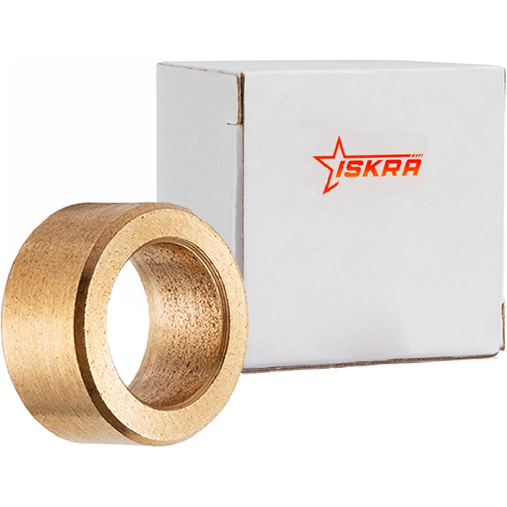 Изображение товара Втулка скольжения ISKRA BNZ121721-ISKRA из бронзы 21x17x17 мм