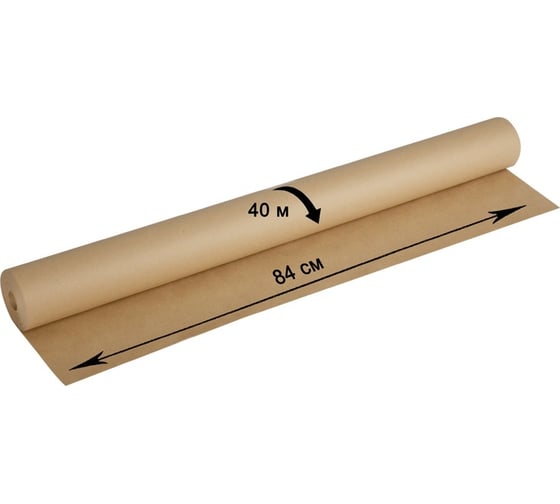 Изображение товара Крафт-бумага для упаковки OfficeSpace в рулоне, 840 мм х 40 м 293716