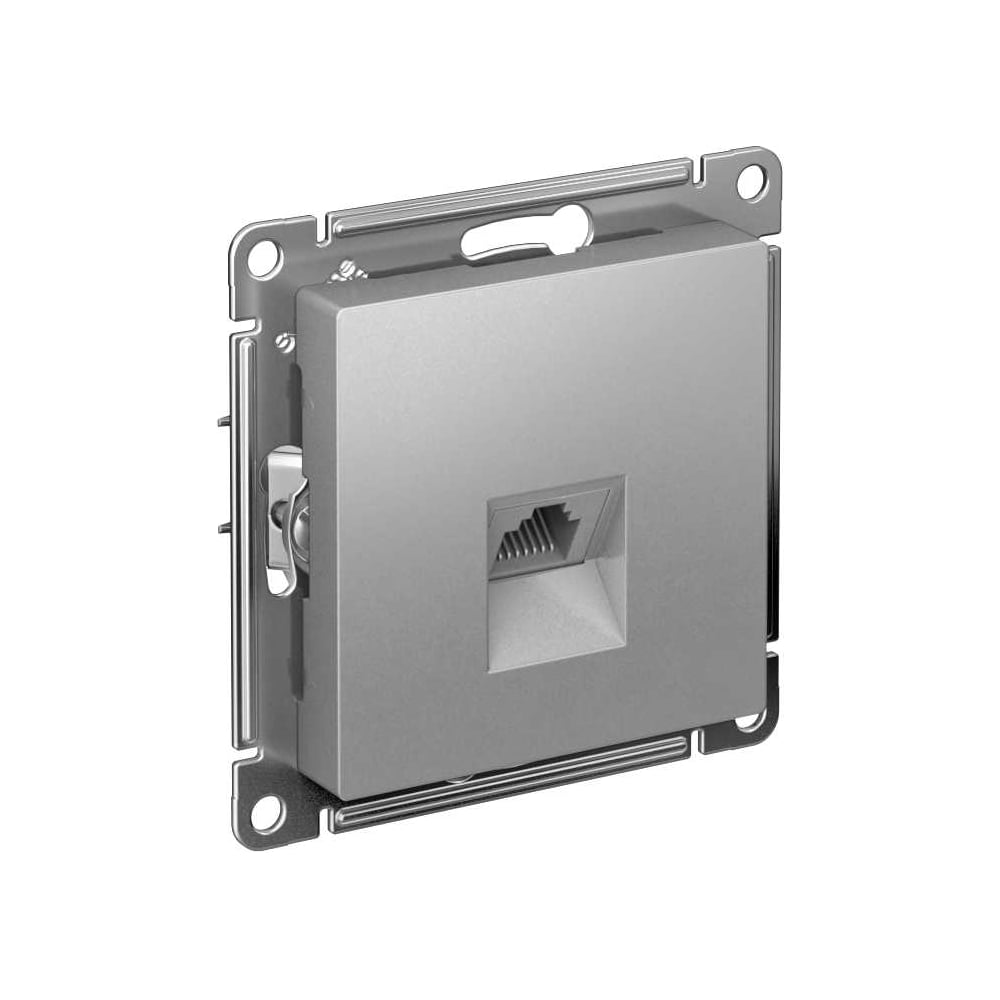 Изображение товара Розетка компьютерная Systeme Electric AtlasDesign, RJ45, кат. 6A, механизм, Алюминий ATN000386 Изображение товара Розетка компьютерная Systeme Electric AtlasDesign, RJ45, кат. 6A, механизм, Алюминий ATN000386