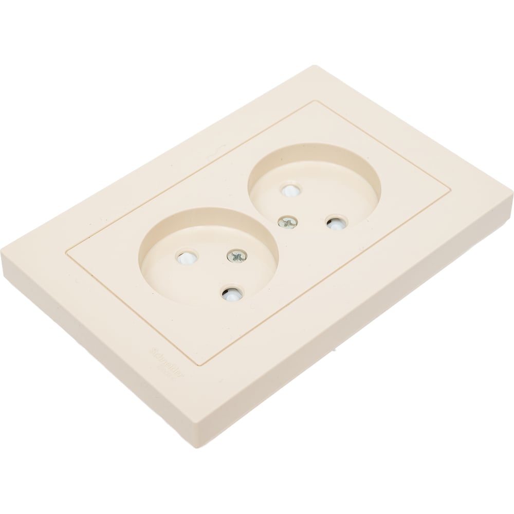 Изображение товара Розетка Systeme Electric AtlasDesign Беж б/з двойная 16А