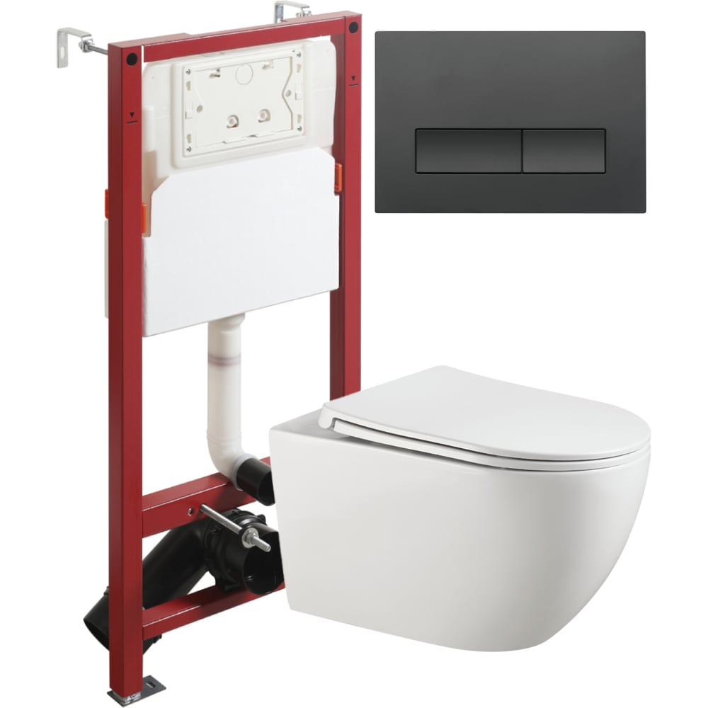 Изображение товара Подвесной безободковый унитаз Agger TORNADO белый инсталляция микролифт современный стиль