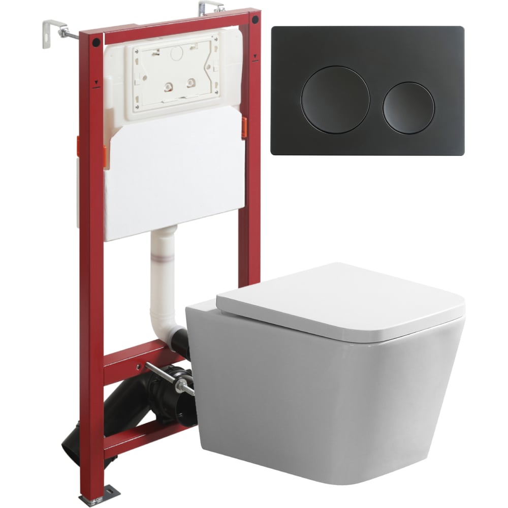 Изображение товара Подвесной безободковый унитаз Agger TORNADO с микролифтом и двойным сливом