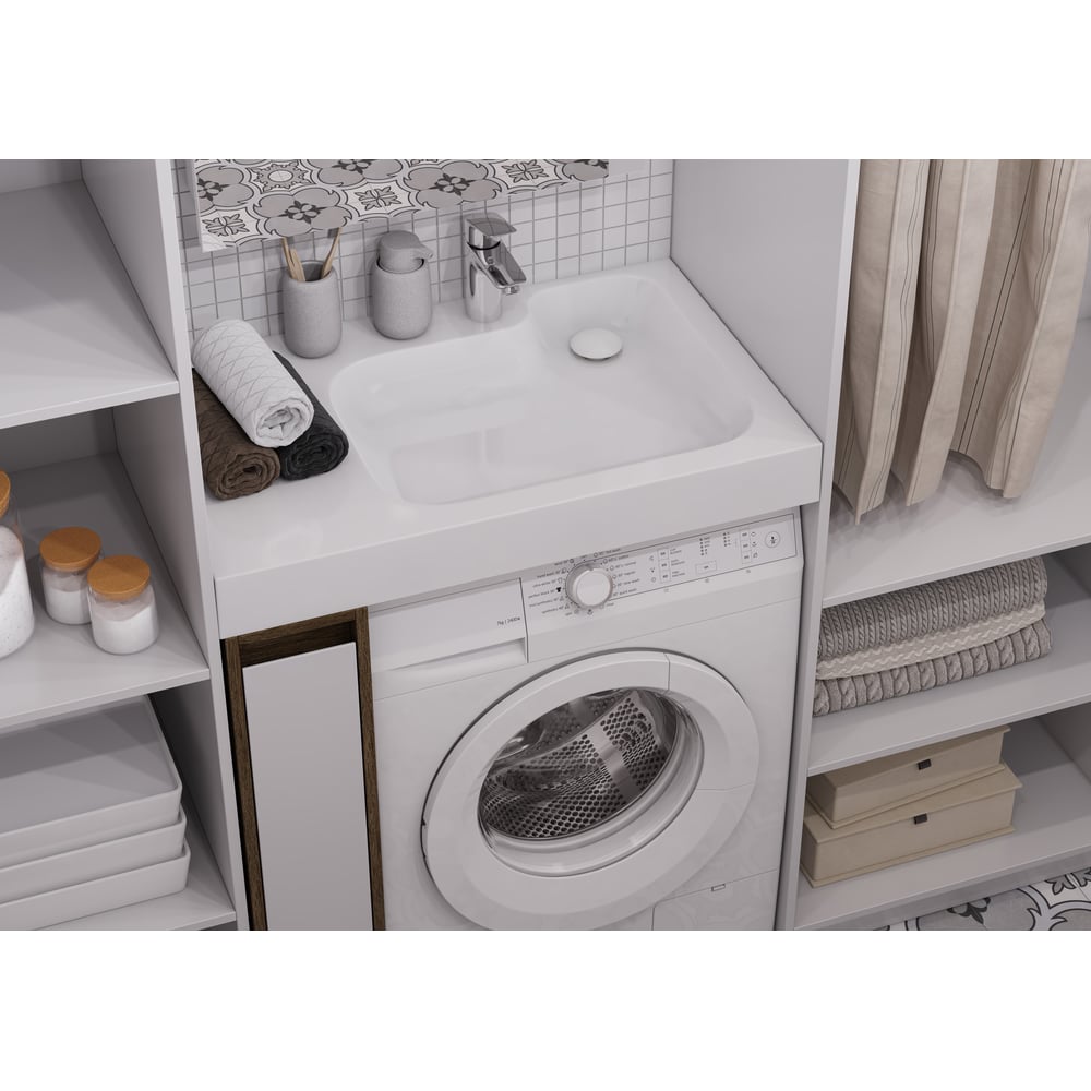 Изображение товара Раковина AQUATON Бланш 800 белая современная прямоугольная модель