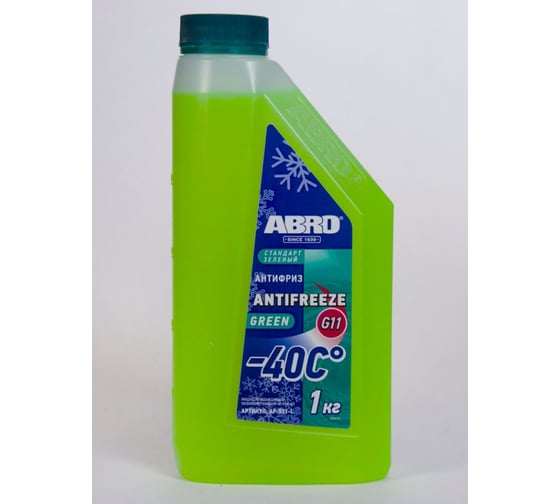 Изображение товара Антифриз зелёный ABRO 1 кг AF-551-L