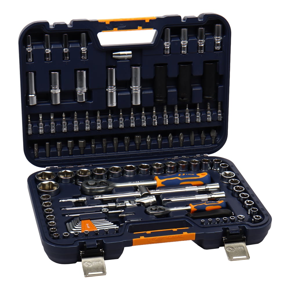 Изображение товара Набор торцевых головок LIGE 1/2 1/4 112 предметов в кейсе LG-S1112