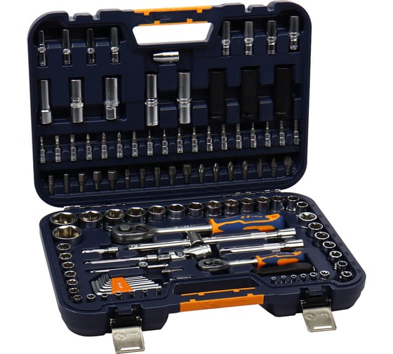 Изображение товара Набор торцевых головок LIGE 1/2&1/4 6-гранный 112 предметов, в кейсе 1/3 LG-S1112 595189