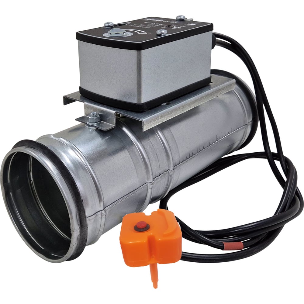 Изображение товара Пожарный клапан TECHNO FKS100 круглый 100мм огнестойкость EI60 с приводом