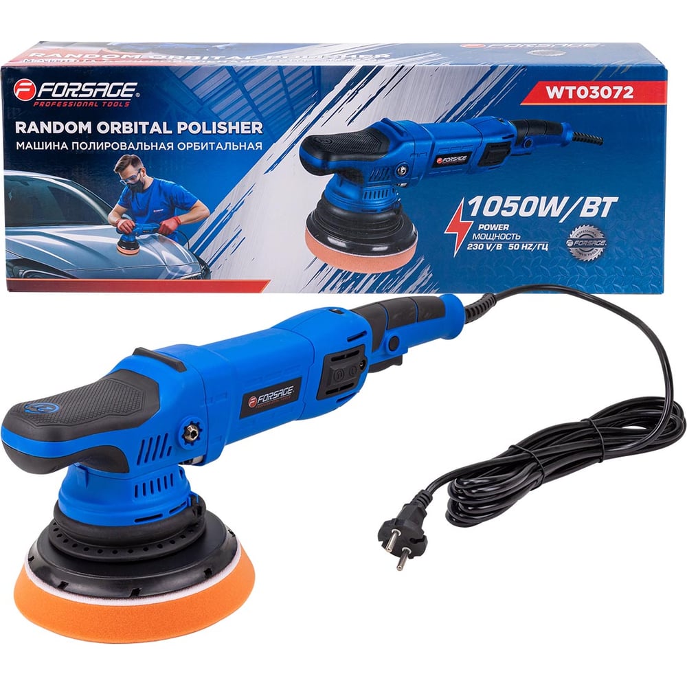 Изображение товара Машина полировальная орбитальная Forsage 1050Вт F-WT03072(62648)