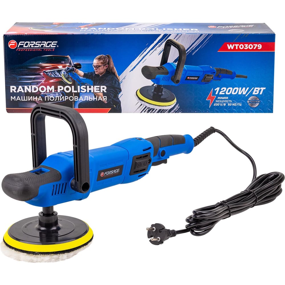 Изображение товара Машина полировальная Forsage 1200Вт F-WT03079(62650)
