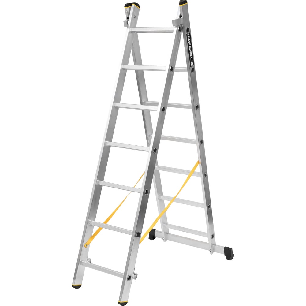 Изображение товара Двухсекционная лестница Inforce 2x7 ЛП-02-23 для профессиональных работ