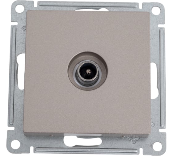 Изображение товара Розетка TV Systeme Electric AtlasDesign Шампань проходная 4DB, механизм SE ATN000592