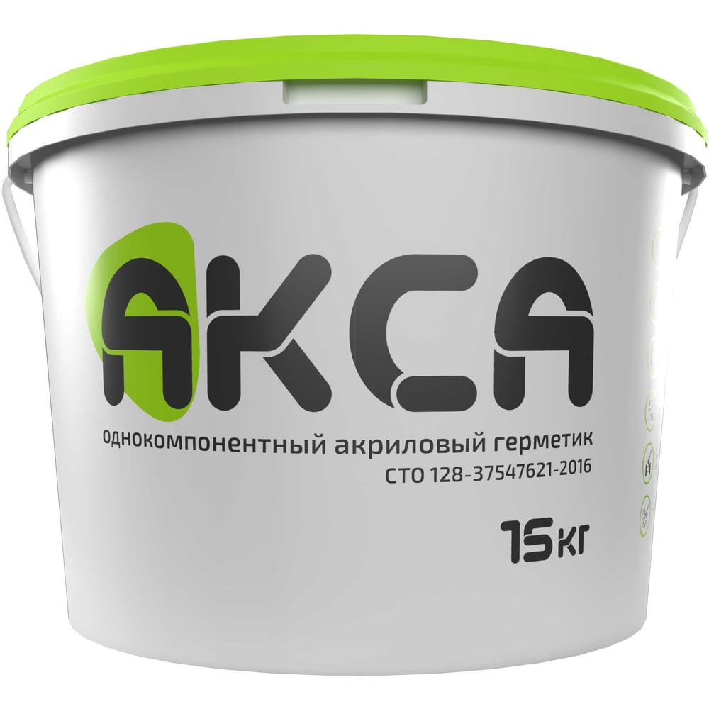 Изображение товара Герметик АКСА ведро 15 кг белый для газобетона герметизация швов