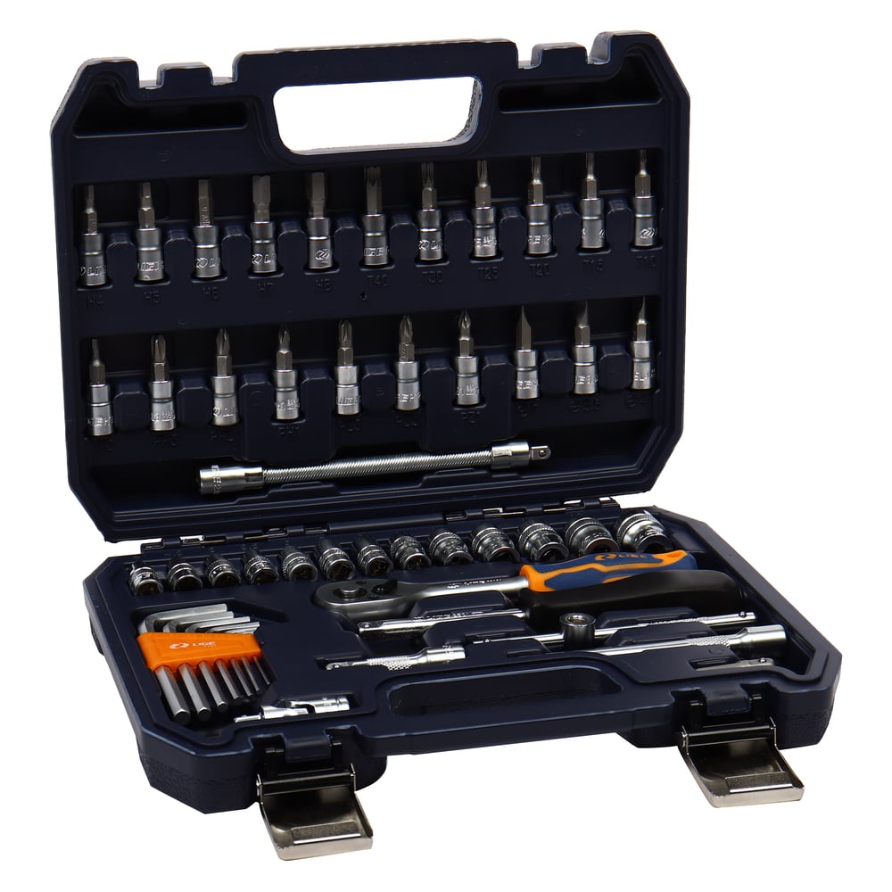 Изображение товара Набор торцевых головок 1/4 6-гранный 49пр. LG-S2049 в кейсе LIGE