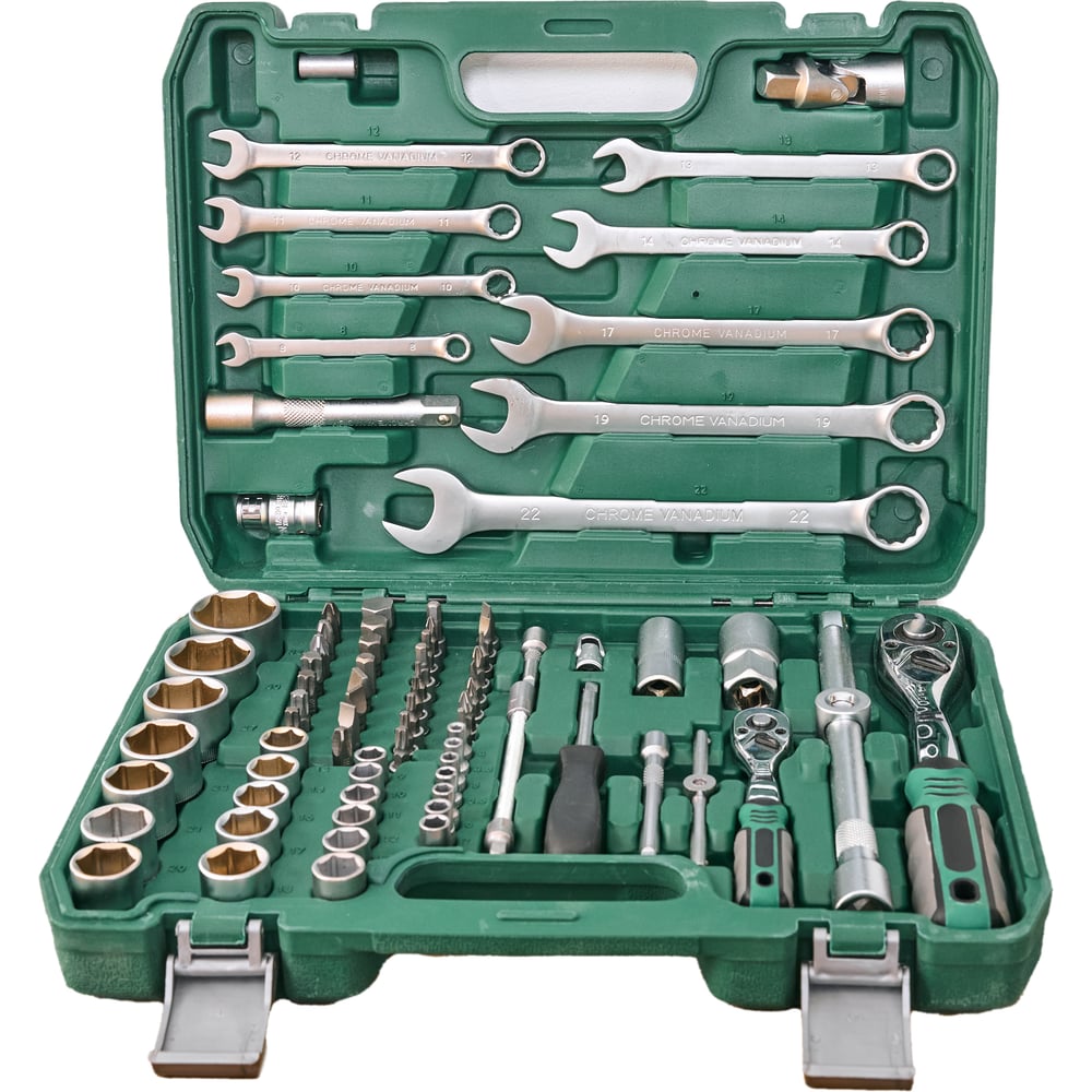 Изображение товара Набор инструментов HAUSKRAFTER 82 предмета для авто и ремонта дома