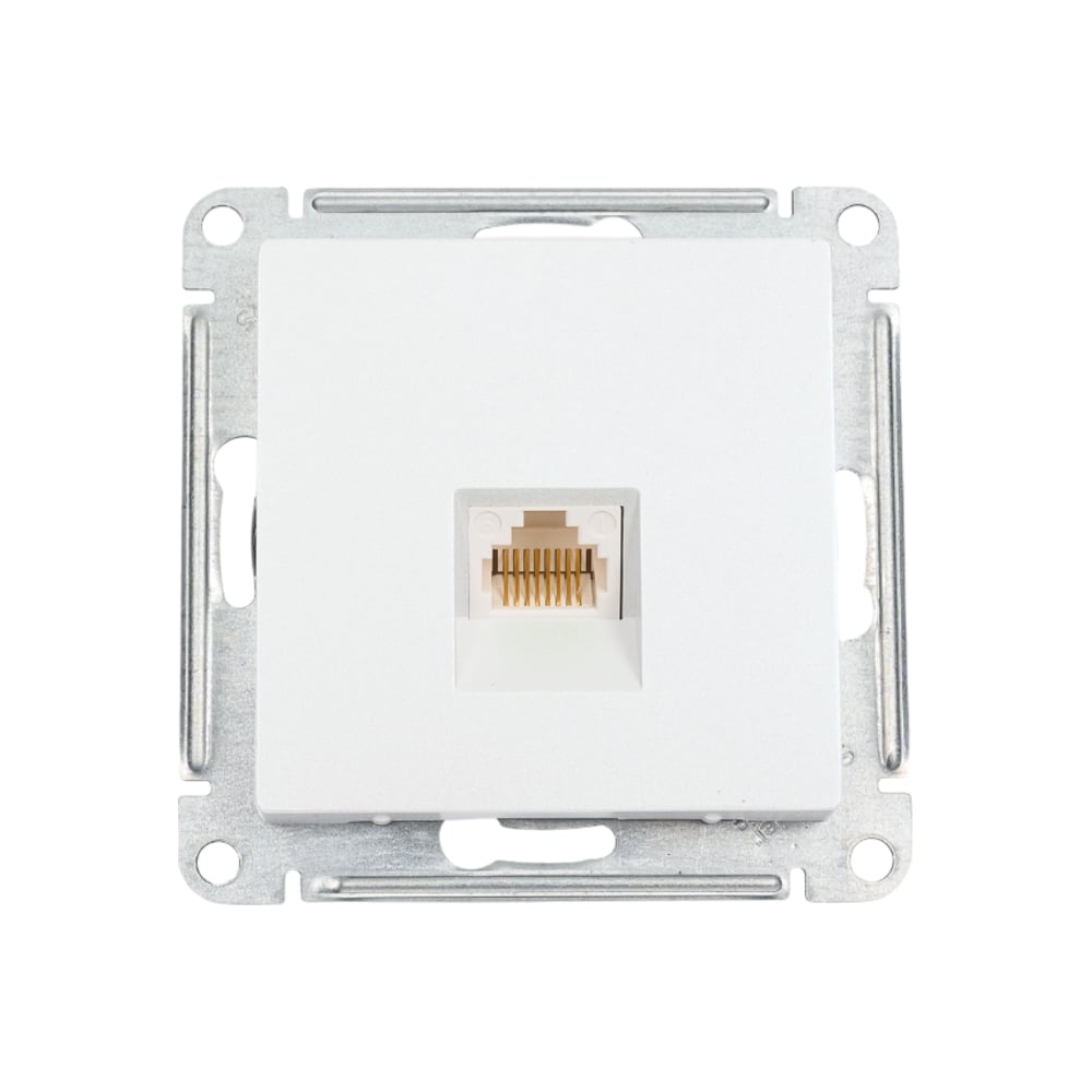 Изображение товара Телефонная розетка Systeme Electric AtlasDesign Жемчуг RJ11 механизма с накладкой