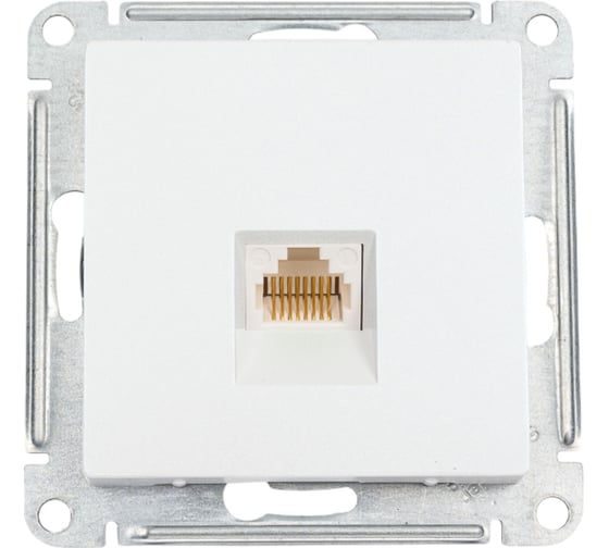 Изображение товара Телефонная розетка Systeme Electric AtlasDesign Жемчуг RJ11, механизм SE ATN000481