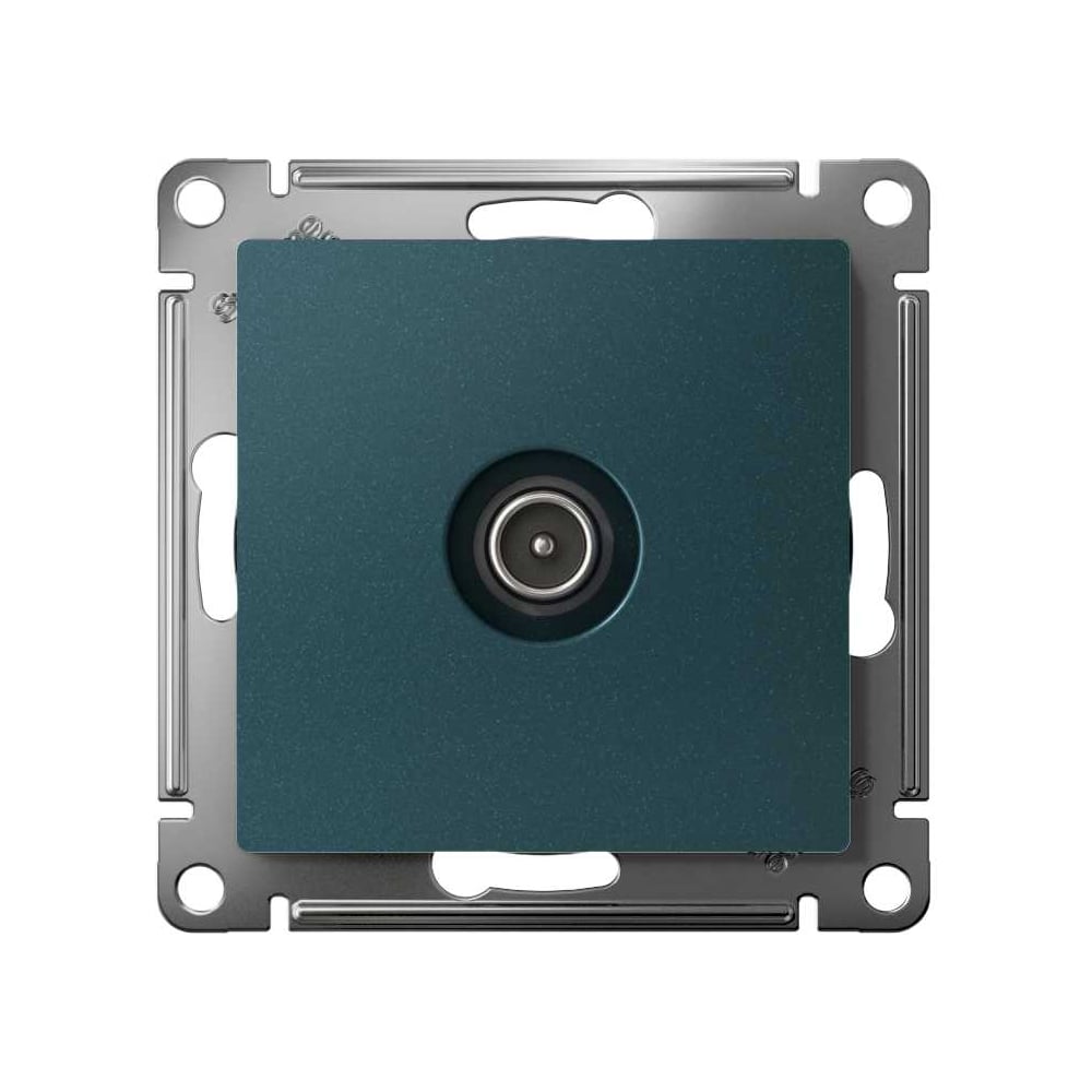 Изображение товара Телевизионная розетка TV Systeme Electric AtlasDesign изумруд, оконечная, механический механизм