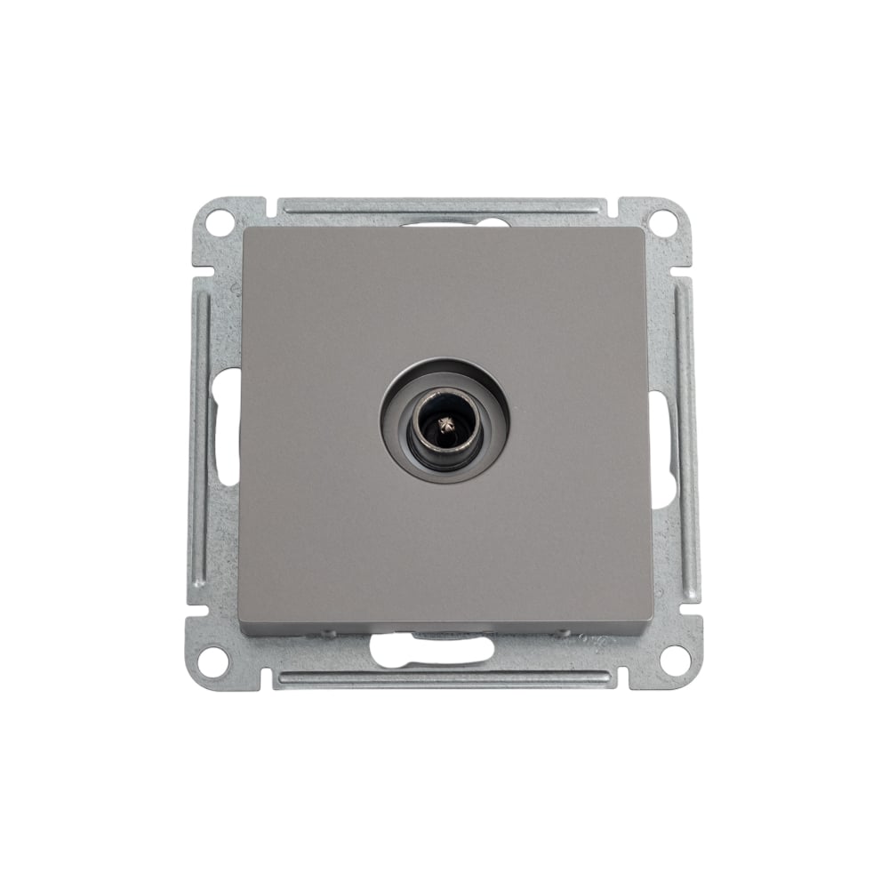 Изображение товара Розетка TV Systeme Electric AtlasDesign Сталь проходная 4DB, механизм SE ATN000992