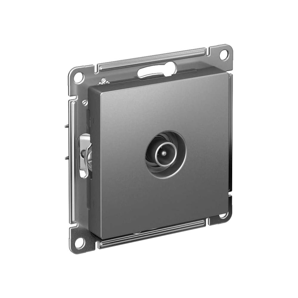Изображение товара Антенная розетка Systeme Electric AtlasDesign сталь одиночная TV механизм