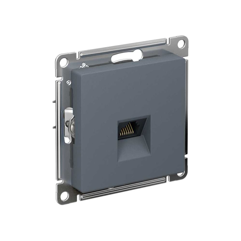 Розетка компьютерная Systeme Electric AtlasDesign, RJ45, кат. 6A, механизм, Грифель ATN000786
