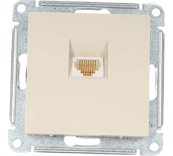 Изображение товара Телефонная розетка Systeme Electric AtlasDesign Беж RJ11, механизм SE ATN000281