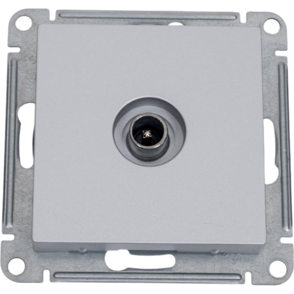 Изображение товара Розетка телевизионная AtlasDesign алюминий, проходная, механизме SE ATN000392