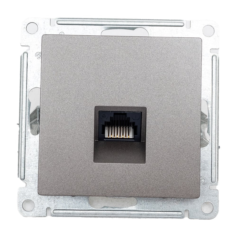 Изображение товара Телефонная розетка AtlasDesign Мокко RJ11 гидроизоляция IP20 встраиваемая