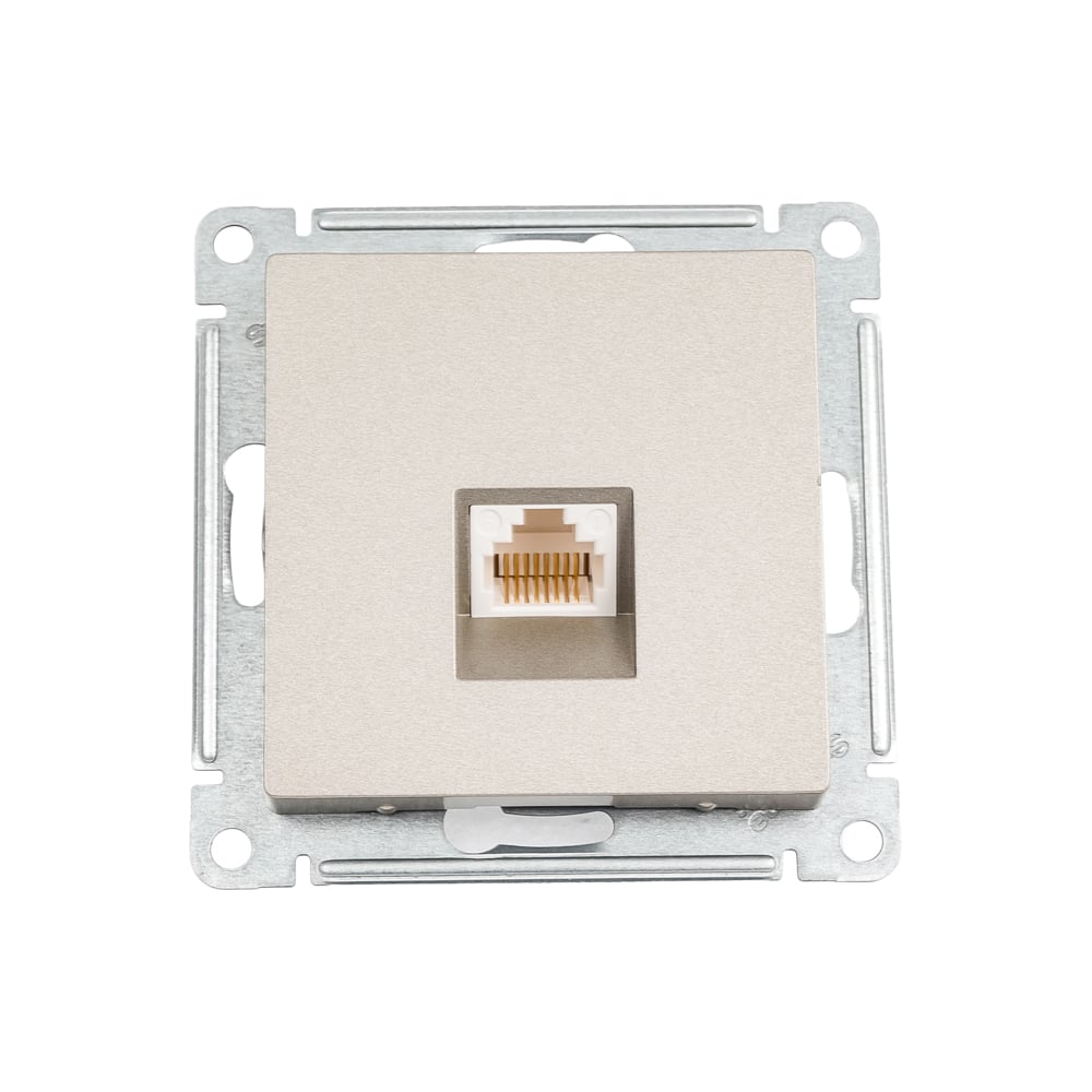 Изображение товара Телефонная розетка Systeme Electric AtlasDesign Шампань RJ11