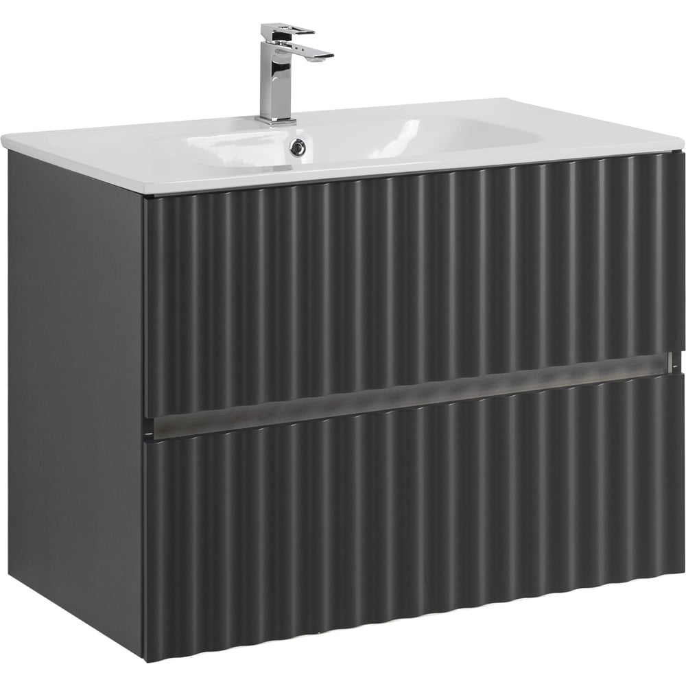 Изображение товара Подвесная база под раковину Art&Max ELEGANT с двумя ящиками и LED подсветкой