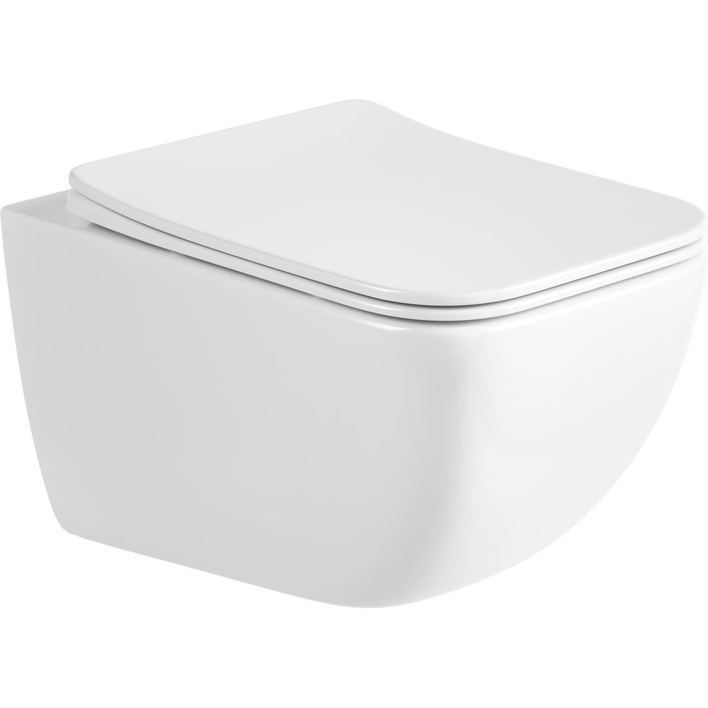 Изображение товара Подвесной унитаз BOND F16-10 серии Cube безободковый с микролифтом