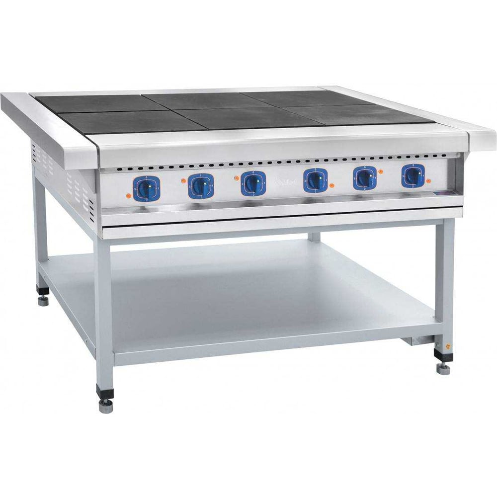 Изображение товара Электрическая плита Abat ЭП-6П на подставке для профессиональных кухонь